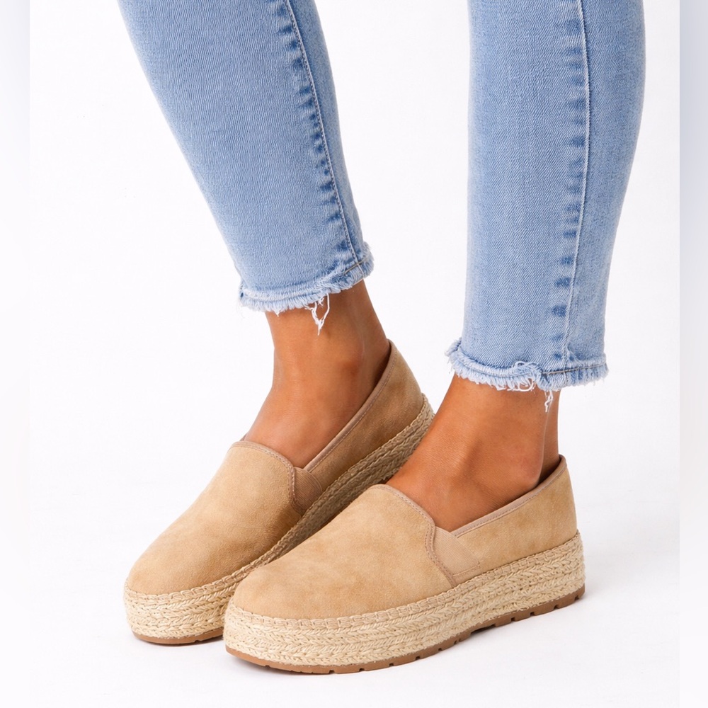 [Sam Edelman] Classic Tan Slip-On Espadrille